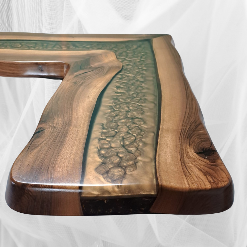 Epoxidharz Barplatte mit LED - handgefertigt in Graz I Holz & Harz 4