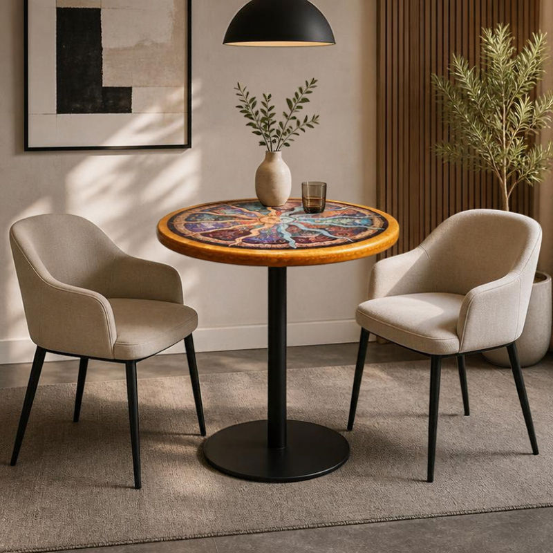 Epoxidharztisch Couchtisch Puzzle River Table - handgefertigt in Graz I Holz & Harz