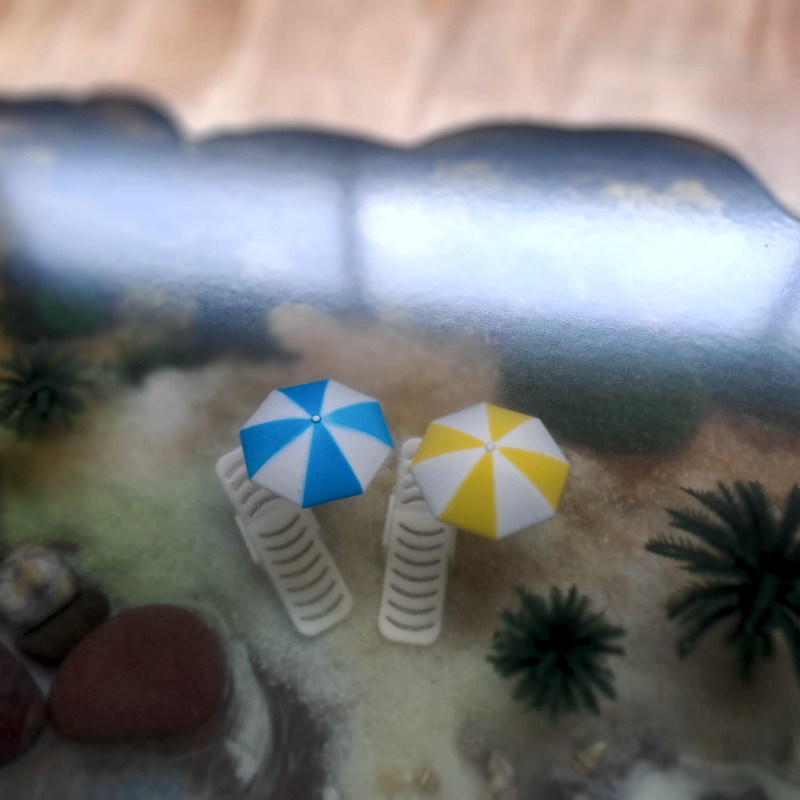 Epoxidharztisch Couchtisch Paradies Beach River Table - handgefertigt in Graz I Holz & Harz 5