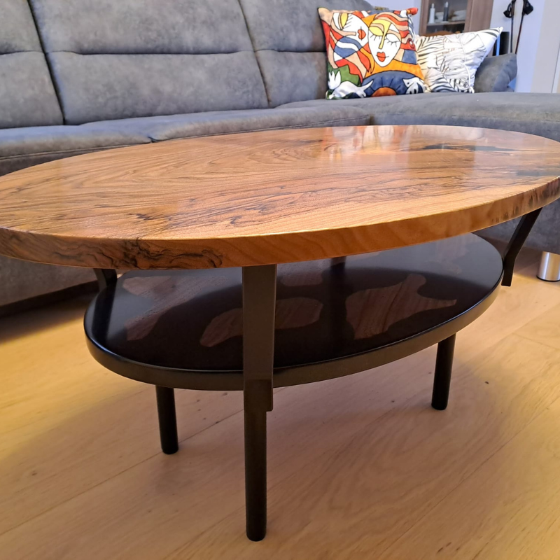 Epoxidharztisch Couchtisch River Table - handgefertigt in Graz I Holz & Harz 5