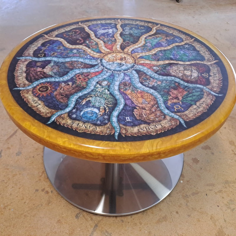 Epoxidharztisch Couchtisch Puzzle River Table - handgefertigt in Graz I Holz & Harz 4