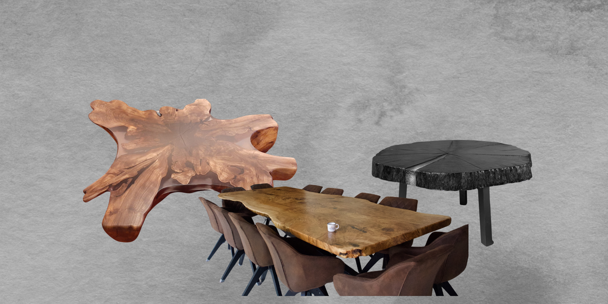 Header Kollektion massives Holz  mit Epoxidharz I Holz & Harz