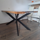 Epoxidharztisch Bergeiche weiß  River Table - handgefertigt in Graz I Holz & Harz 4