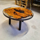 Epoxidharztisch Couchtisch  Maserpappel River Table - handgefertigt in Graz I Holz &  Harz 3