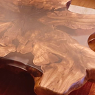 Epoxidharztisch Couchtisch  Walnusswurzel River Table - handgefertigt in Graz I Holz &  Harz 6