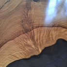 Epoxidharztisch Walnuss Gabel  River Table - handgefertigt in Graz I Holz & Harz 4