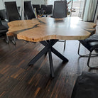 Epoxidharztisch Kastanienscheibe   River Table - handgefertigt in Graz I Holz & Harz 1