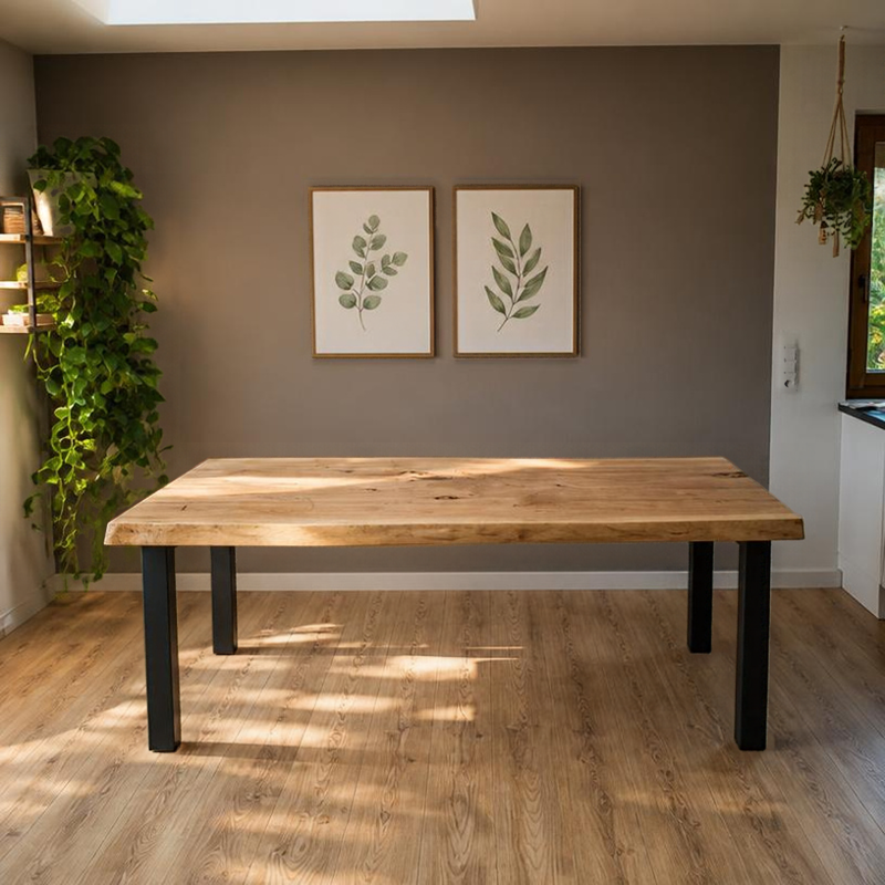 Esstisch aus einer Platte Pappelholz I sehr preiswert! – Holz & Harz