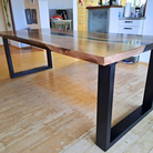 Epoxidharztisch Walnuss River Table - handgefertigt in Graz I Holz & Harz 1