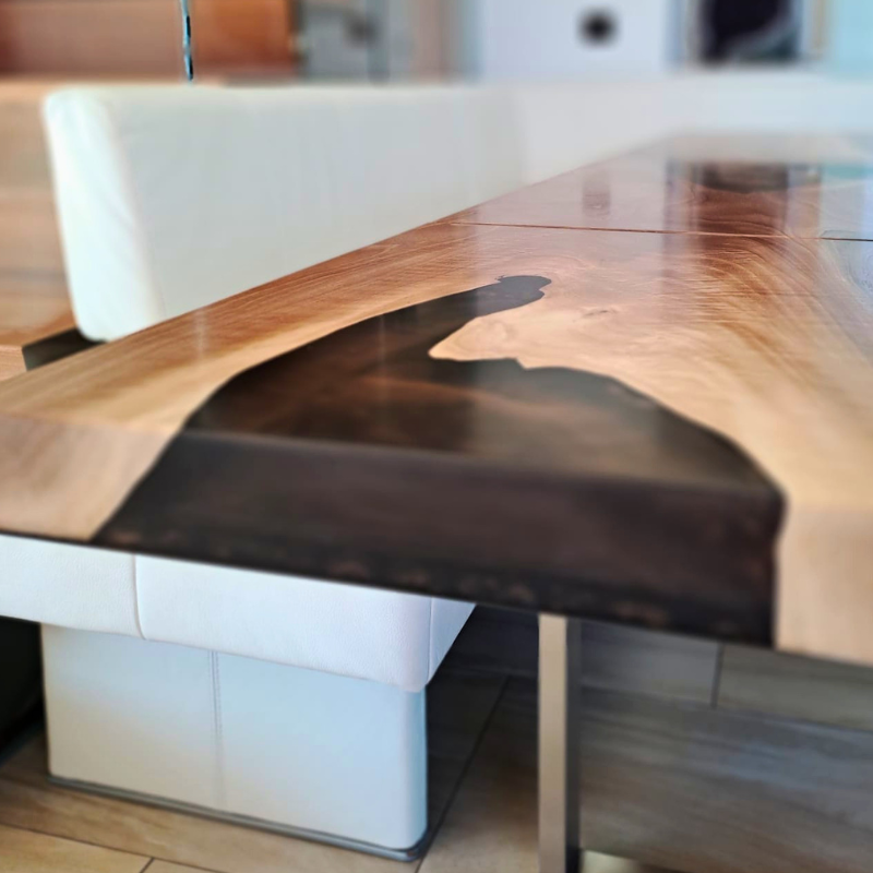 Epoxidharztisch Walnuss River Table -handgefertigt in Graz I Holz & Harz 5